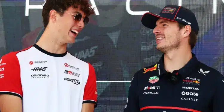 Oliver Bearman, Max Verstappen