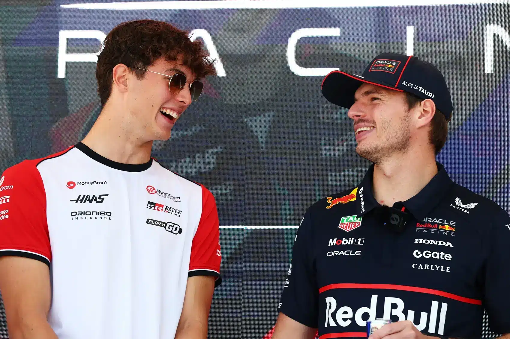 Oliver Bearman, Max Verstappen