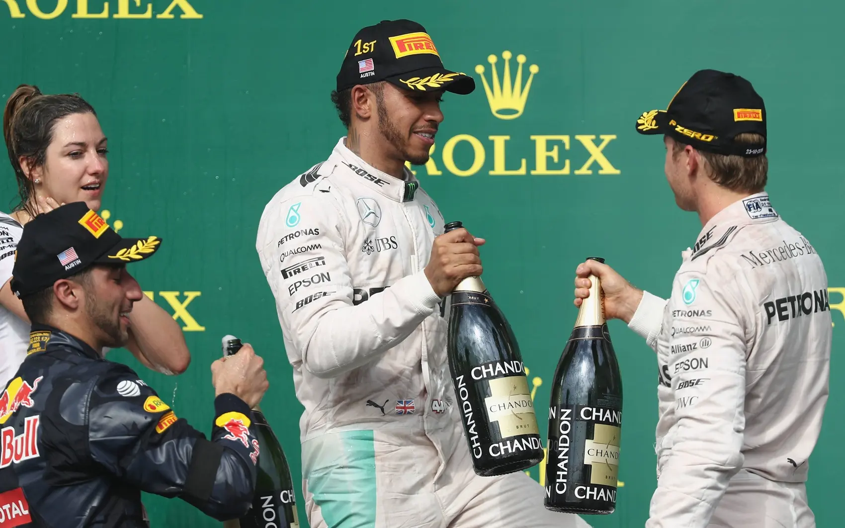 2016 F1, Daniel Ricciardo, Lewis Hamilton és Nico Rosberg
