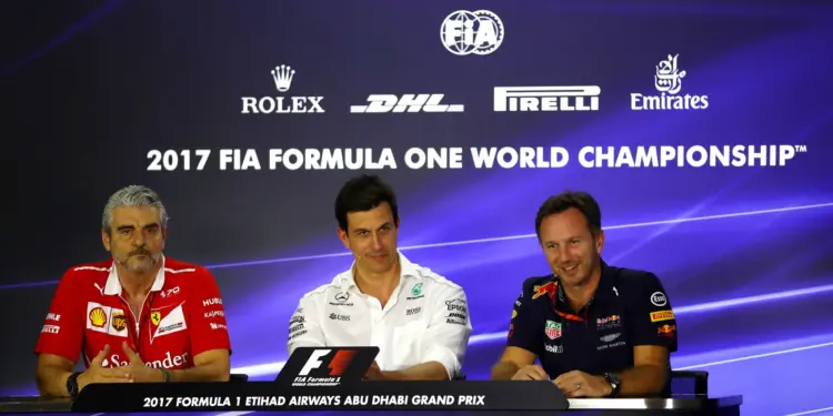 Maurizio Arrivabene, Toto Wolff, Christian Horner
