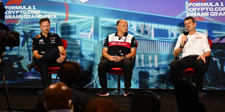 Christian Horner, Frederic Vasseur, Guenther Steiner