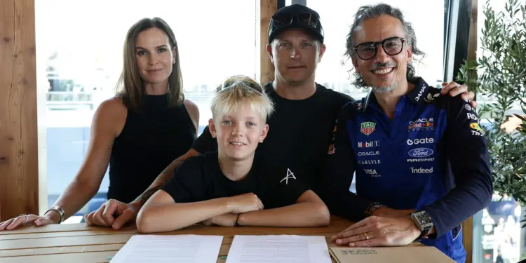 Minttu Räikkönen, Robin Räikkönen, Kimi Räikkönen, Laurent Mekies