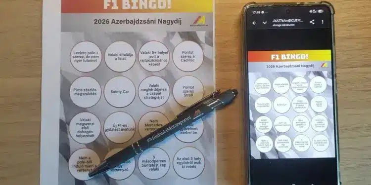 F1 BINGO