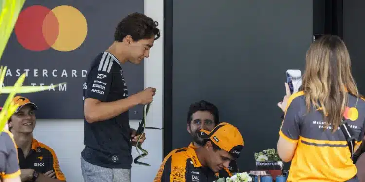 Oscar Piastri, George Russell, Lando Norris