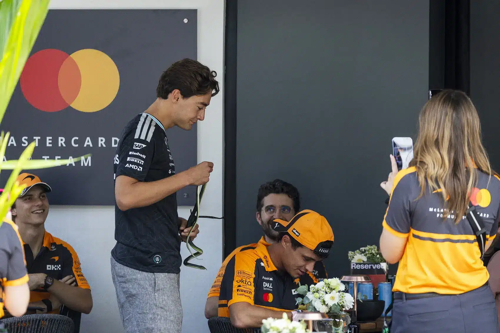 Oscar Piastri, George Russell, Lando Norris