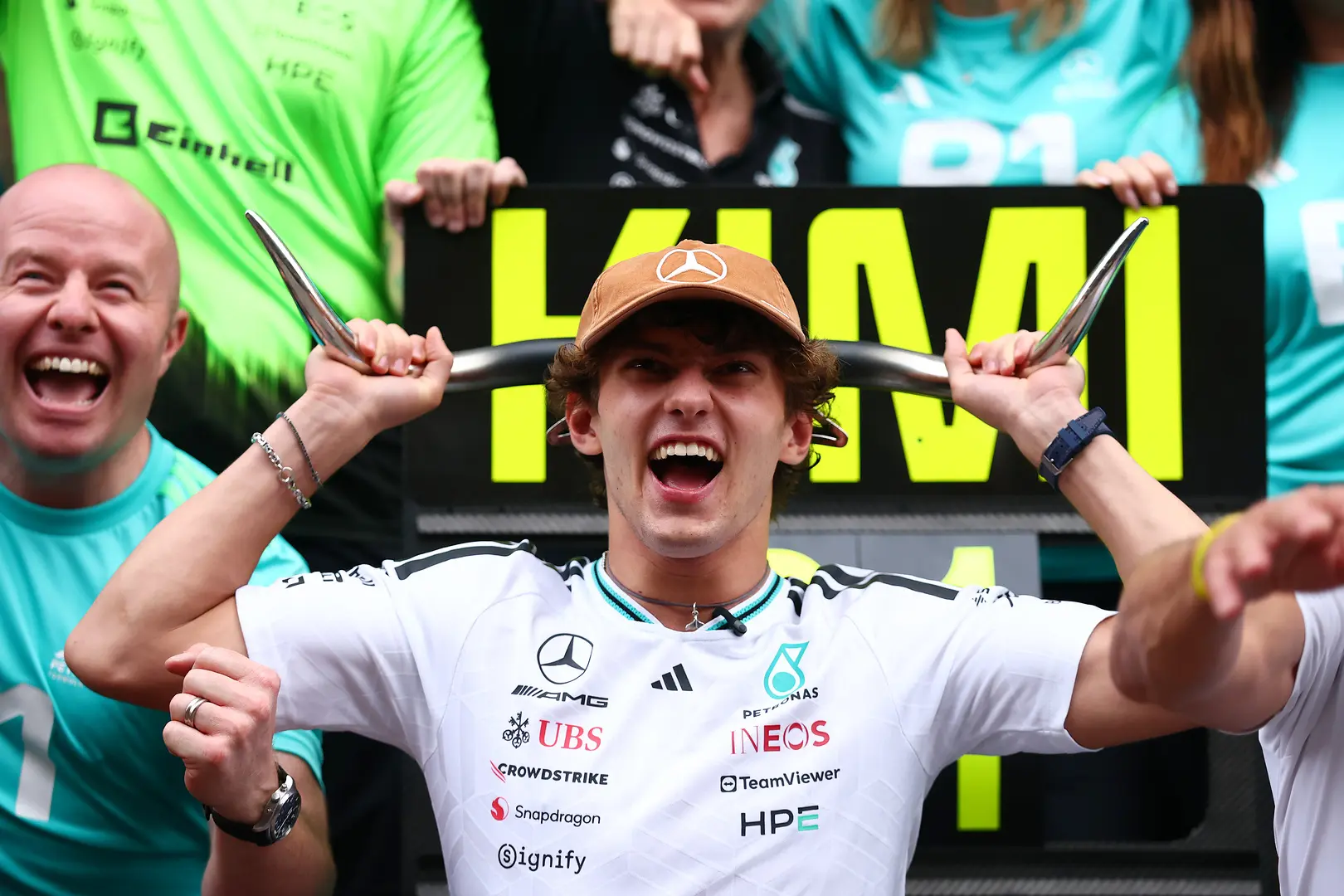 Andrea Kimi Antonelli az austini győzelme után