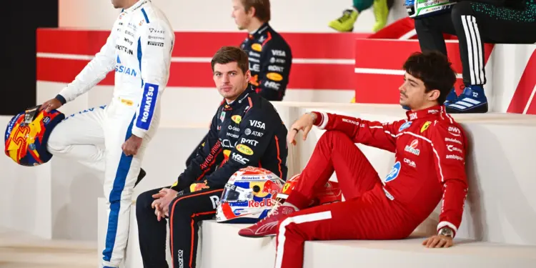 Carlos Sainz, Max Vertsappen, Charles Leclerc, 2025 F1